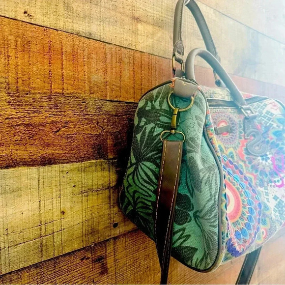 Desigual Rigido Galatic Handbag, Fuxia Rose - Picture 5 of 12